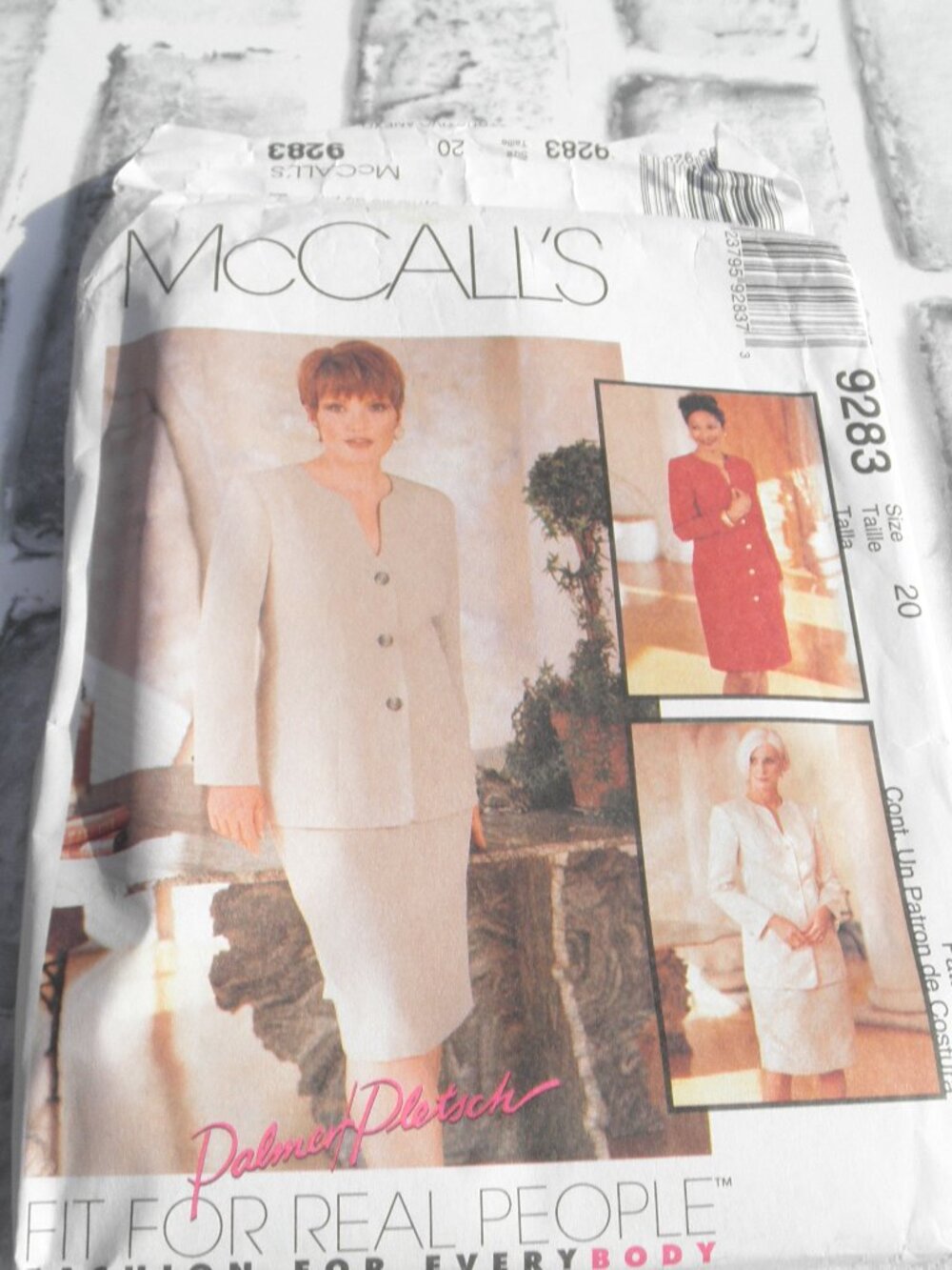 #9283, MCCALLS UNCUT SEWING PATTERN MISSES DRESS,JACKET,SKIRT 10 PCS SIZE 20